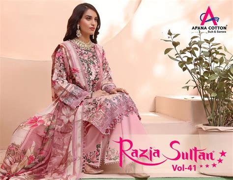 Apna Razia Sultan vol-41 cotton print dress material: Textilecatalog