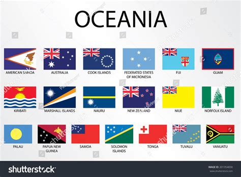 Flags Of All Countries In Oceania at Melva Duran blog