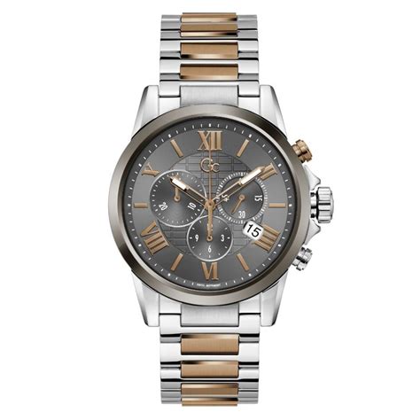 Buy Guess Men Gcc Esquire Grey Round Dial Analog Watch - Y08015G5MM (M ...