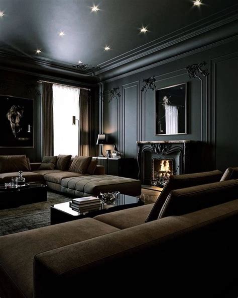 black living room accessories