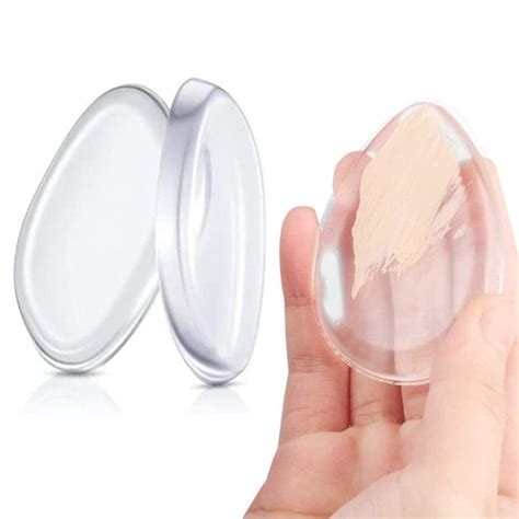 Silicone Powder Puffs, Silicone Makeup Sponge, Washable Gel Foundation ...