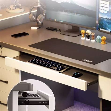 Image result for Computer Stand with Keyboard Drawer