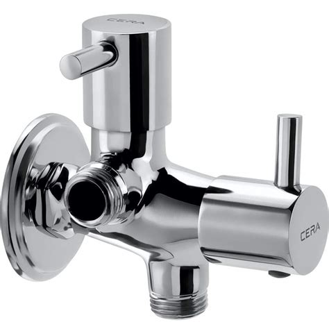 CERA - F2002211 Garnet Quarter Turn Fittings 2-Way Angle Cock (Chrome ...