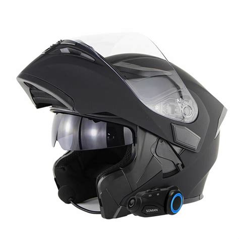 Buy Bluetooth Intercom Flip Up Helmet Camera Speakers Motorcycle Full ...