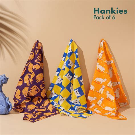 Buy Cute Animal Printed Handkerchiefs | Add A Character To Style - Pack ...