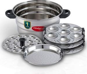 BlueBerry's 21 Idly Stainless Steel Idli Cooker Maker Steamer Pot ...