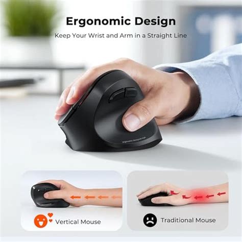 Ergonomic Wireless Mouse | MEETION New Ergonomic Mouse Wireless ...