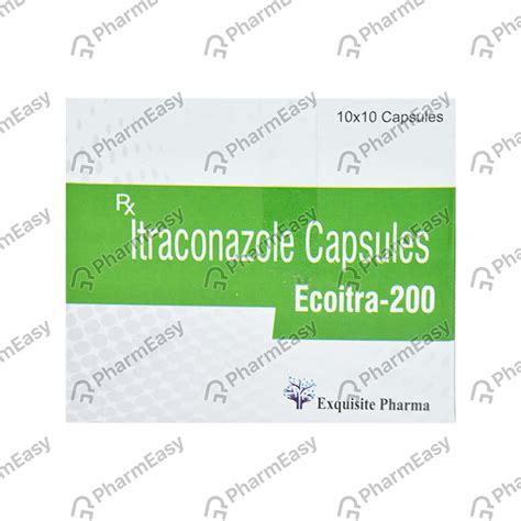 Ecoitra 200 MG Capsule (10): Uses, Side Effects, Price & Dosage | PharmEasy