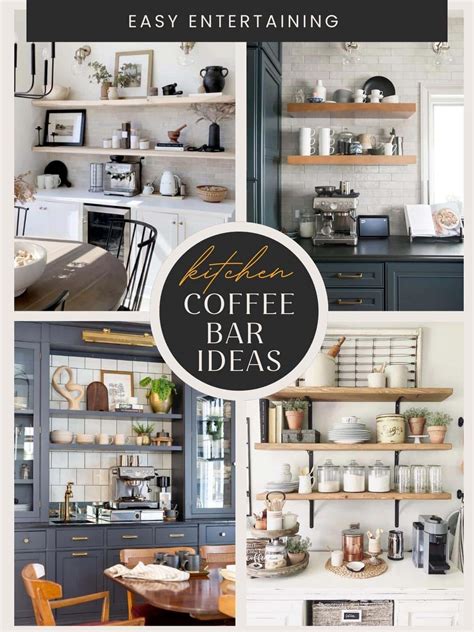 DIY Small Space Coffee Bar Ideas For A Kitchen Counter - Intentional ...