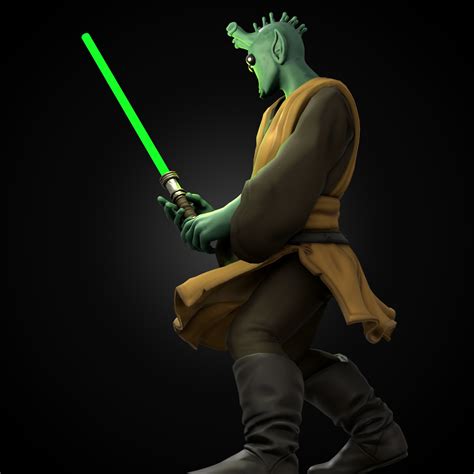 Rodian Jedi Calypso Customs Rodian Jedi Knight Custom Printed PCC