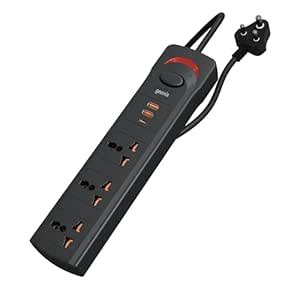 Geonix PowerSpan U3 | Extension Board/Strip, 1500 Watts, 6 Amps, 1x ...