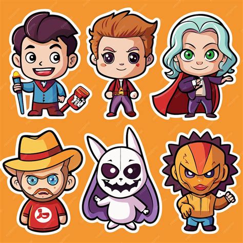 Cute Cartoon Characters with Unique Designs and Personalities | Premium ...