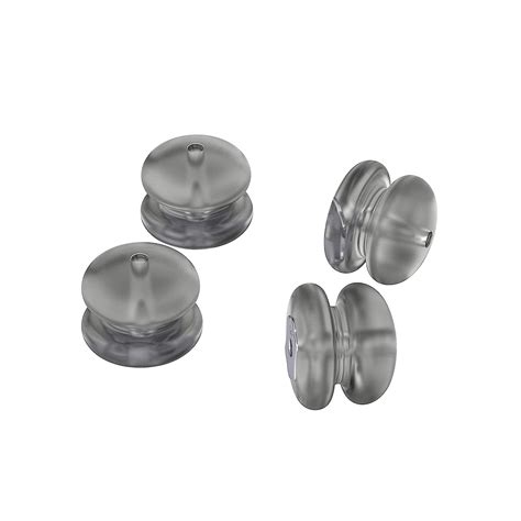 Silicon Sliders White and Yellow Gold - Adjustable Slider Clasp Earring ...