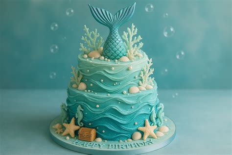 Mermaid Theme Cakes – CAKE O CLOCKS