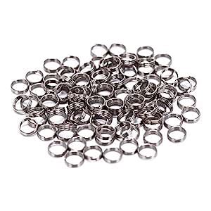 EORTA 100 Pieces Stainless Steel Dart Shaft Rings O-Ring Spring Ring ...