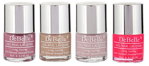 Buy DeBelle Pastel Nail Polish Combo of 4, Laura Aura (Light Majenta ...