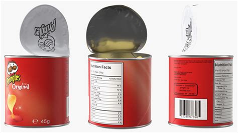 3D model Open Pringles Original Potato Chips Small Can | 3D Molier ...