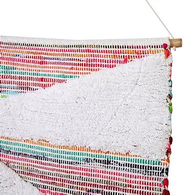 Boho Chindi Woven Cotton Wall Hanging Tapestry 51" x 25.5"