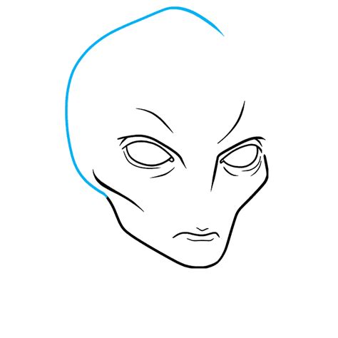 Image result for Alien Head Drawing Easy