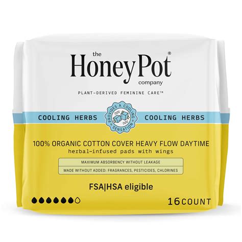 Amazon.com: The Honey Pot Company - Herbal Sanitary Pads for Women ...