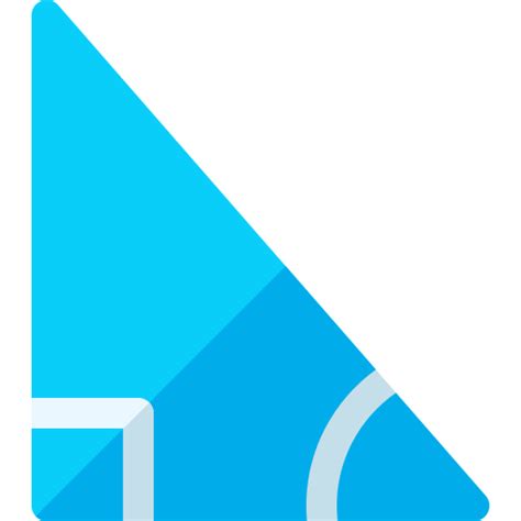 Right triangle - Free education icons