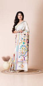 Shop online for Kantha embroidered silk sarees of Bengal – Parinita ...
