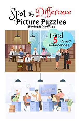 Spot the Difference Picture Puzzles ""Working At The Office 1 " Find 5 ...