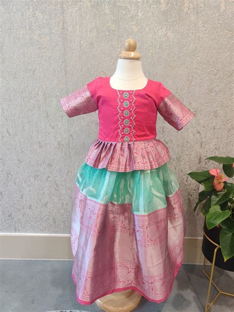 Kids Pavada | kids Pattu Langa | Girl Pavada | Baby Girl Dress | India ...