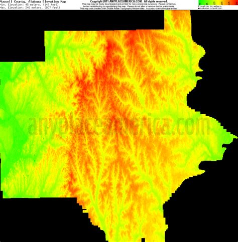 Free Russell County, Alabama Topo Maps & Elevations