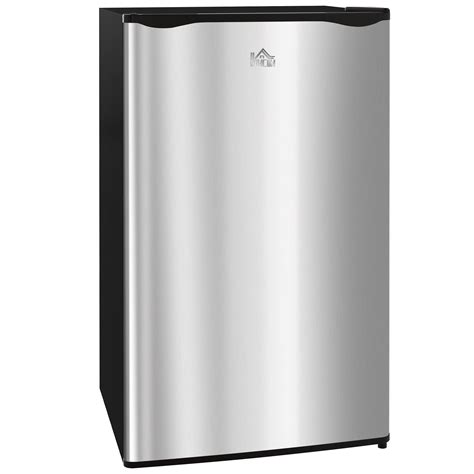Homcom 91 Litre Freestanding Under Counter Fridge Freezer Small Fridge ...