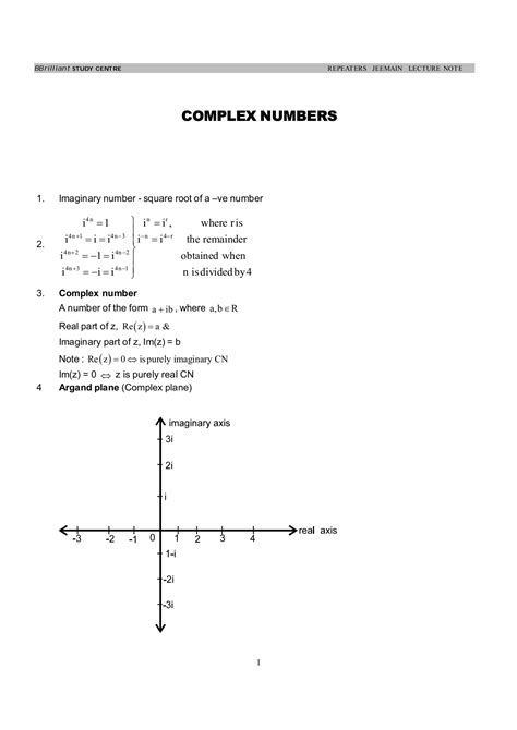 Image result for Lecture On Complex Numbers