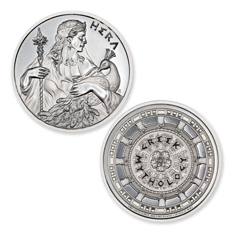 GREEK MYTHOLOGY SERIES – HERA – 1 TROY OUNCE – 39MM – Limited Mintage