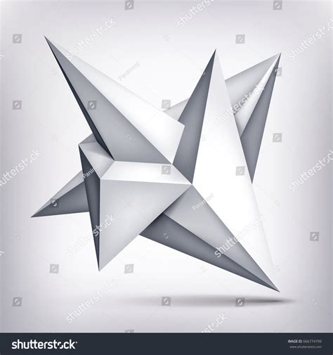 Volume Geometric Shape 3d Levitation Crystal Stock Vector (Royalty Free) 666774799 | Shutterstock