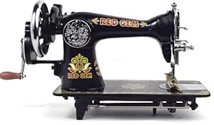 RED GEM With Top & HA Manual Sewing Machine (Built-in Stitches 1 ...