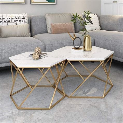 Priti Coffee Table Modern Nesting Coffee Tables Set for Living Room ...