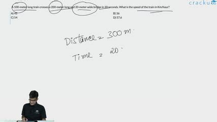 [Video] A 100-meter long train crosses a 200-meter long and 20-meter ...