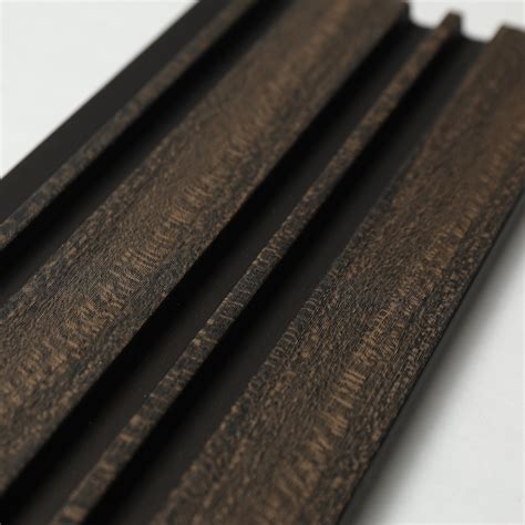 Dark Brown charcoal louver and plank | 9.5 Feet * 5 Inch – Doon Interior