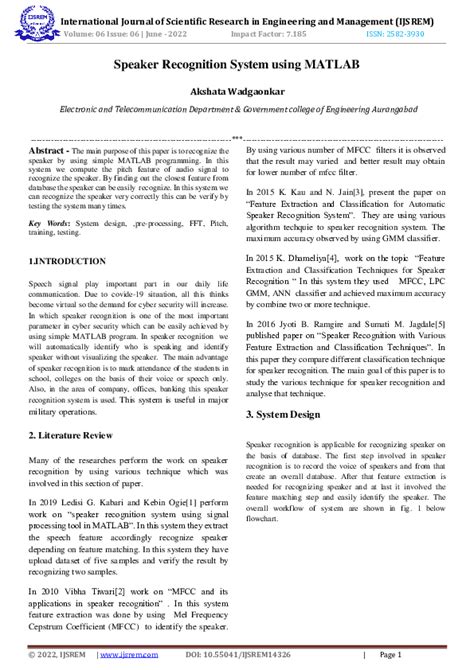 Image result for MATLAB Code of Speaker Verification