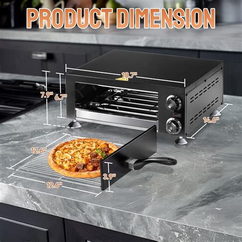 ROVSUN Electric Pizza Oven, 110V 1100W Stainless India | Ubuy