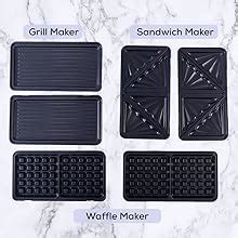 Buy Wonderchef Prato Plus 3 in 1 Griller with Detachable Non-Stick ...