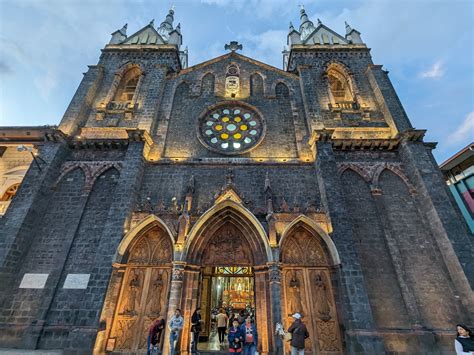 Free picture: Magnificent exterior of medieval Roman Catholic church of the Virgin of the Holy ...