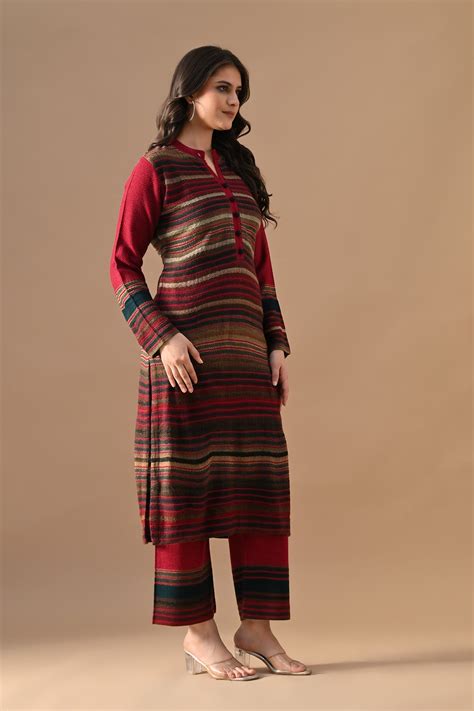 Winter Multi Self Design Woven Kurta Set (3 Piece) – SABHYATA CLOTHING