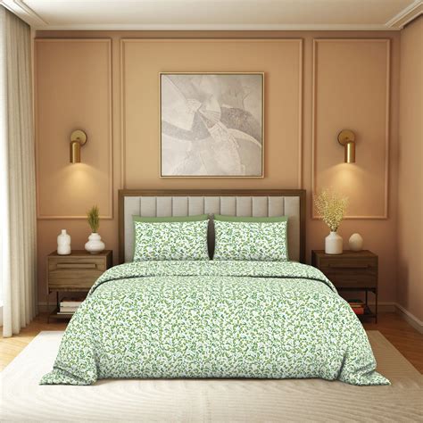 Buy Himeya Elegant | Double Bedsheet Set | 190 TC Cotton - Breezy Buds ...