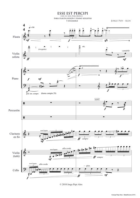 Esse Est Percipi - BabelScores | Chamber Ensemble (5 - 9 instruments)