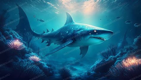 Desktop Wallpapers Shark Reef