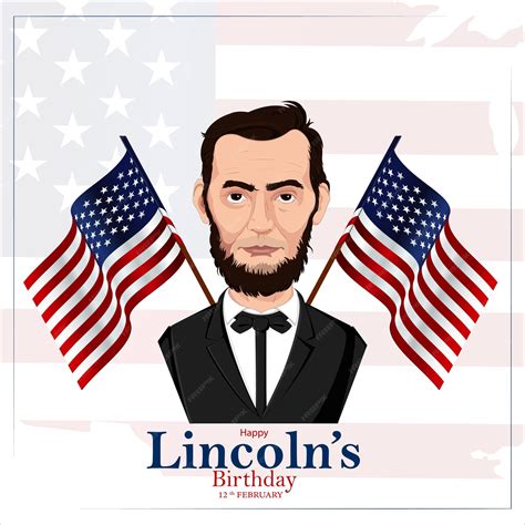 Premium Vector | Vector illustration abraham lincolns birthday national ...