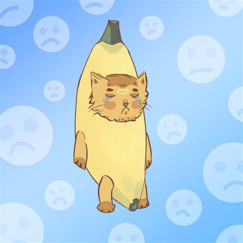crying banana cat by gannahs on DeviantArt