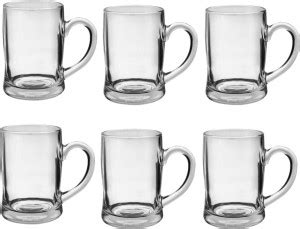 1st Time (Pack of 6) Funky Design Large Beer Mug With Handel ...