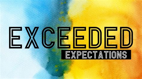 Image result for Exceeds Expectations
