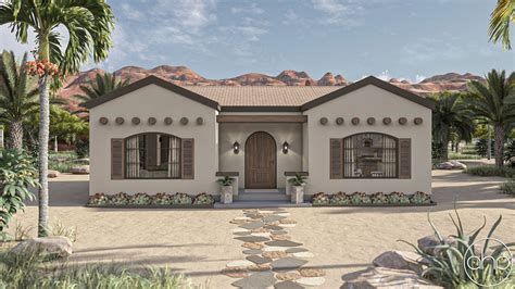 Spanish Style ADU House Plan | San Angelo